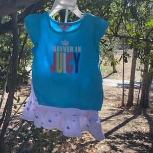 JUICY COUTURE GIRL  SIZE 4 TODDLER 2 PC SET